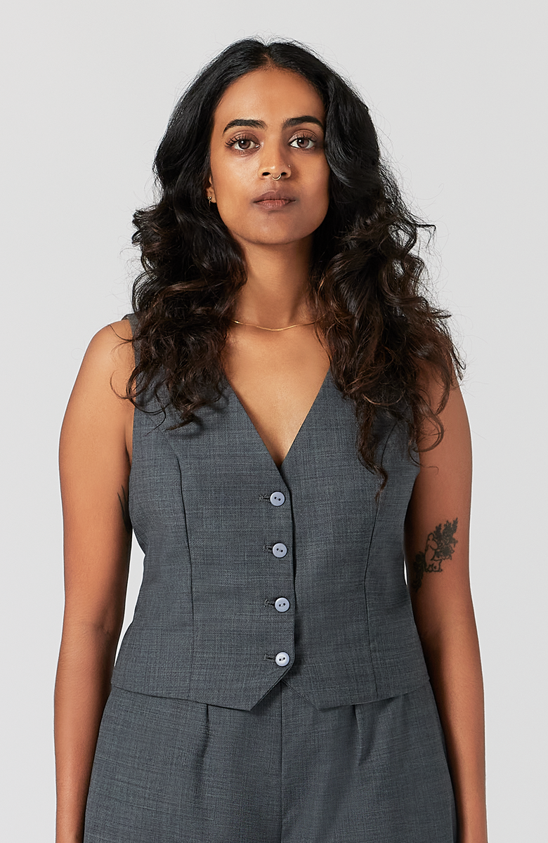 トップス CUSHMAN wool check vest Ravelry: Mens Zip-Front Houndstooth Vest pattern by Kim Guzman