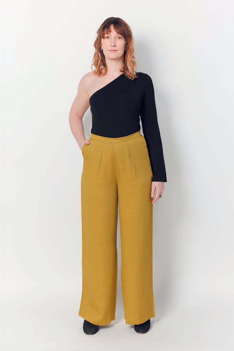 【DEARMINE】High waist two tuck wide slacks Designer fashion, Seoul-fully created | W Concept