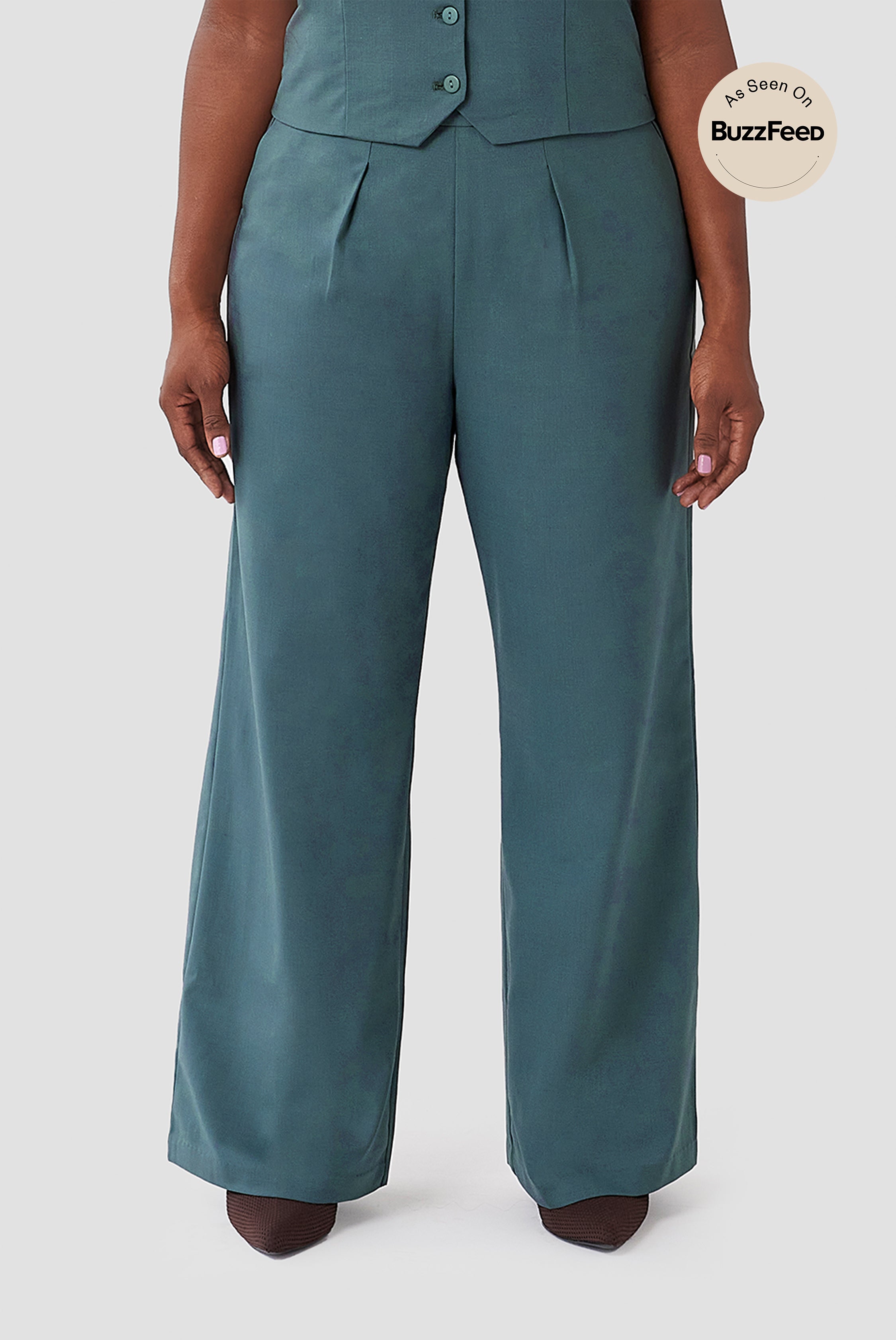 The Wool Wide Leg Pant