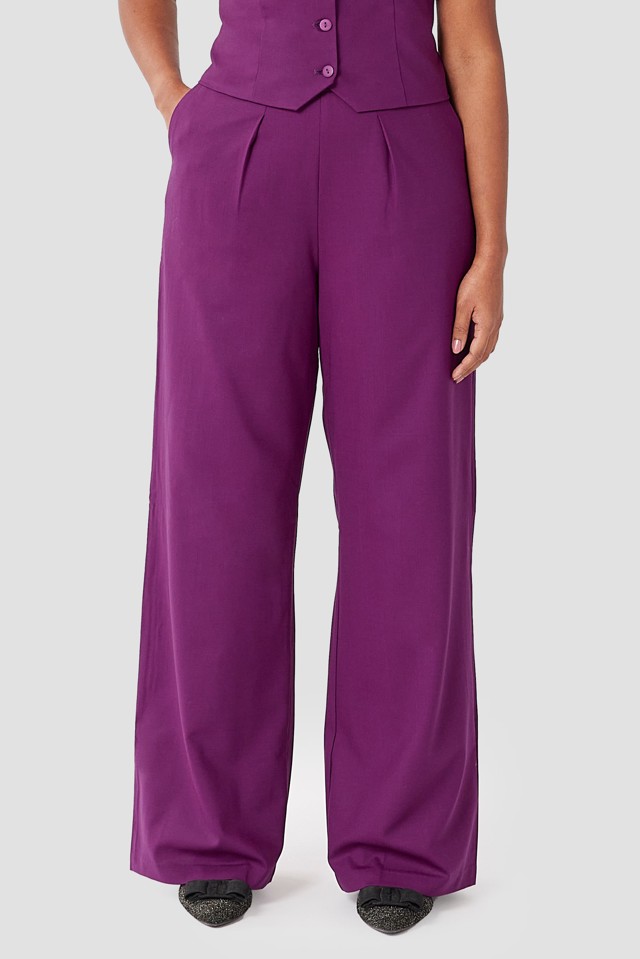 The Wool Wide Leg Pant