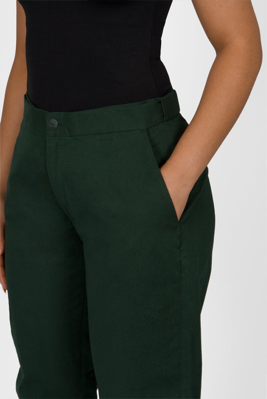Green Tapered Trousers by Freemans | Look Again
