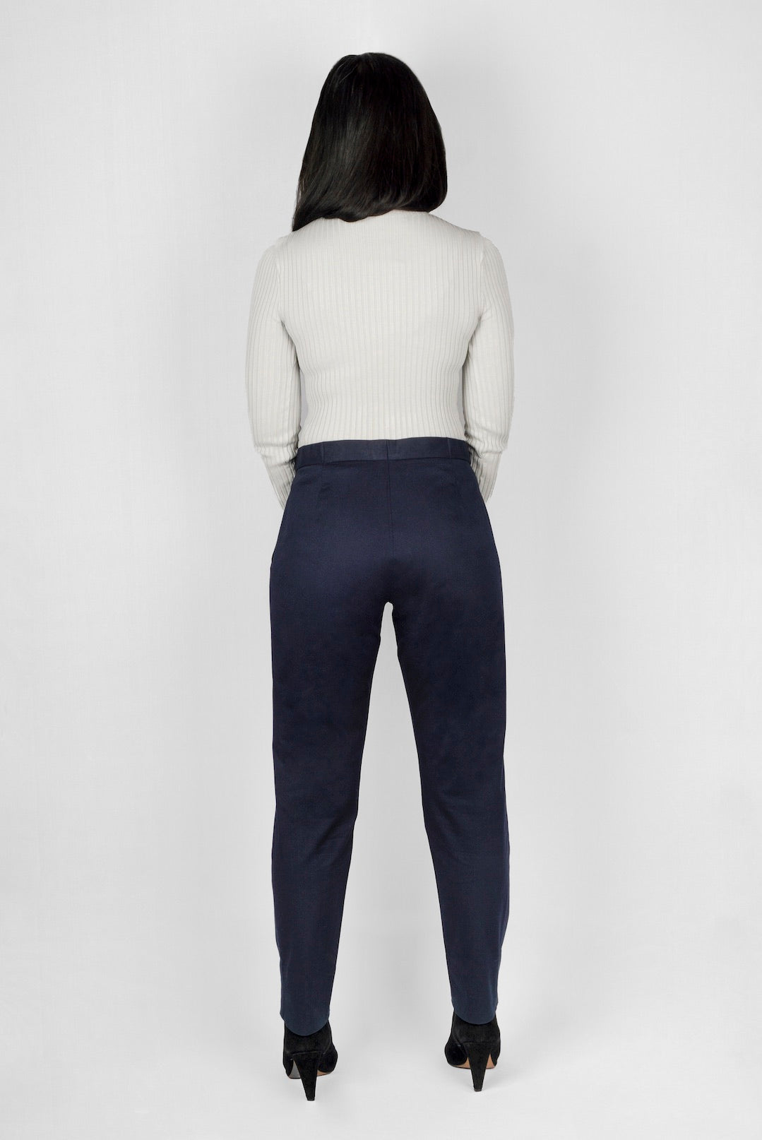 Buy FRANKO ROGER Men Slim Fit Flexi Cotton Blend Trousers (34, White) at  Amazon.in