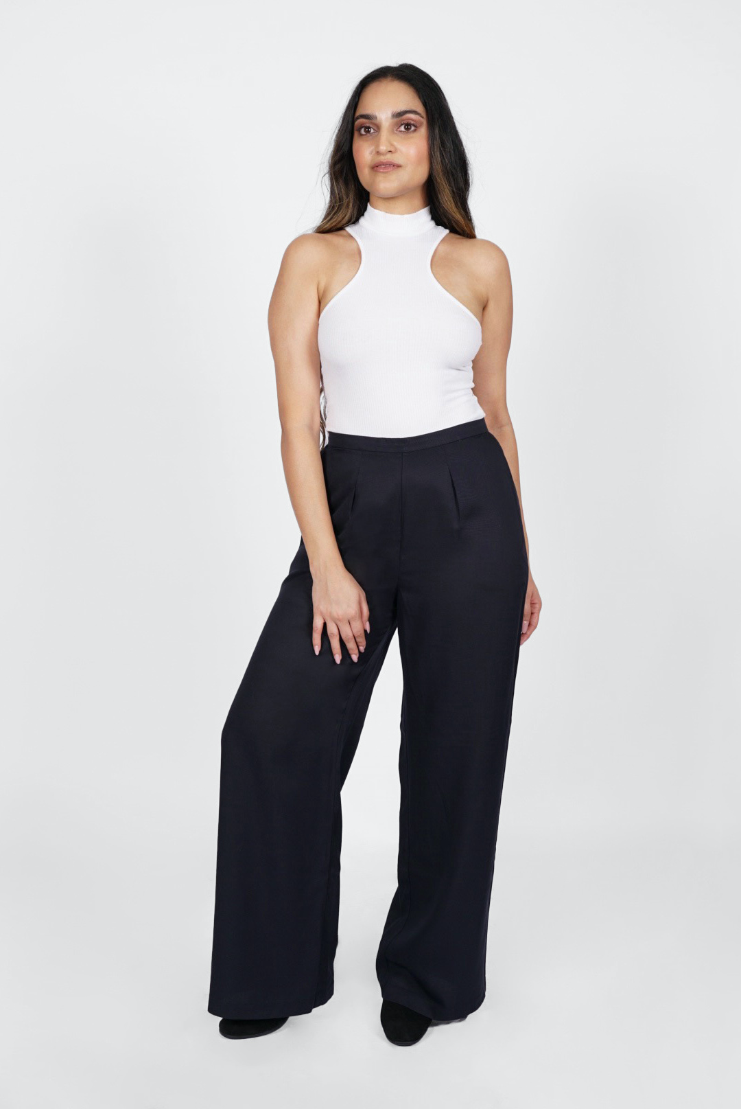 Styling the New Everlane Wide Leg Pants - Jeans and a Teacup